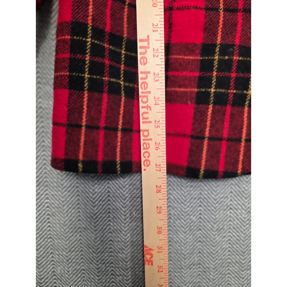 Vintage Donnybrook Red Black Plaid Blazer Jacket 11/12 Ukraine 90s Grunge Punk - Picture 4 of 9